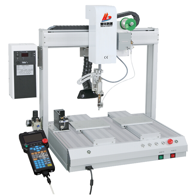 Single head dual station soldering machine